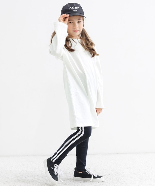 Bee des Bee（ビーデスビー）の「バックロゴワンピース（ワンピース・キッズ・ブルー/ブラウン/ブラック/ラベンダー/ホワイト/ミント/ブラック系その他/パープル系/グレー・110cm/120cm/140cm/150cm/130cm/160cm/100cm）」の16枚目の写真