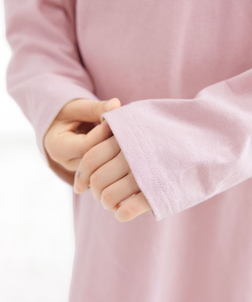 Bee des Bee（ビーデスビー）の「バックロゴワンピース（ワンピース・キッズ・ブルー/ブラウン/ブラック/ラベンダー/ホワイト/ミント/ブラック系その他/パープル系/グレー・110cm/120cm/140cm/150cm/130cm/160cm/100cm）」の22枚目の写真