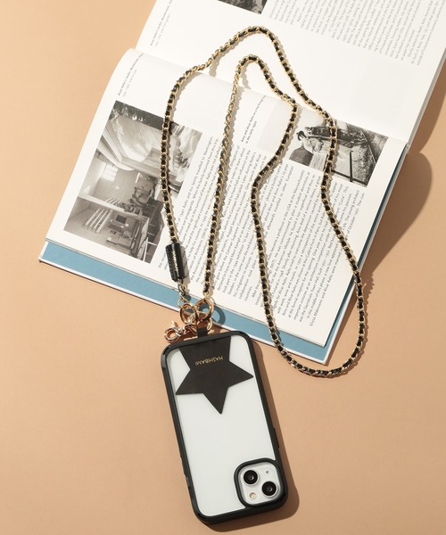 HASHIBAMI(ハシバミ)の「【HASHIBAMI】メテオールレザーモバイルストラップ HA-2209-409(スマホグッズ・レディース・グレイッシュベージュ/ブラック・FREE)」の10枚目の写真