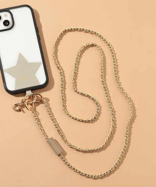 HASHIBAMI(ハシバミ)の「【HASHIBAMI】メテオールレザーモバイルストラップ HA-2209-409(スマホグッズ・レディース・グレイッシュベージュ/ブラック・FREE)」の11枚目の写真