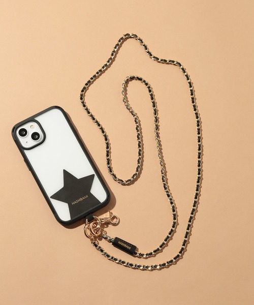 HASHIBAMI(ハシバミ)の「【HASHIBAMI】メテオールレザーモバイルストラップ HA-2209-409(スマホグッズ・レディース・グレイッシュベージュ/ブラック・FREE)」の12枚目の写真