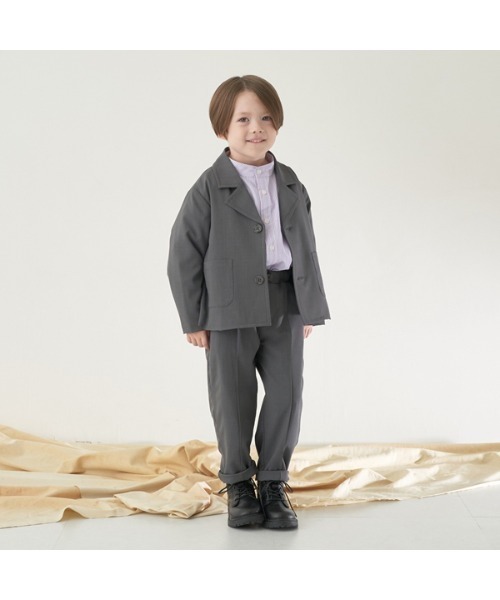 b・ROOM（ビールーム）の「【オケージョン】ジャケット＆パンツセット（アンサンブル・キッズ・ネイビー/グレー/ベージュ・110cm/130cm/120cm）」の19枚目の写真