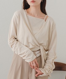 Kastane | 【Thank Mat'l./SET ITEM】カシュクールTOPS(Tシャツ/カットソー)