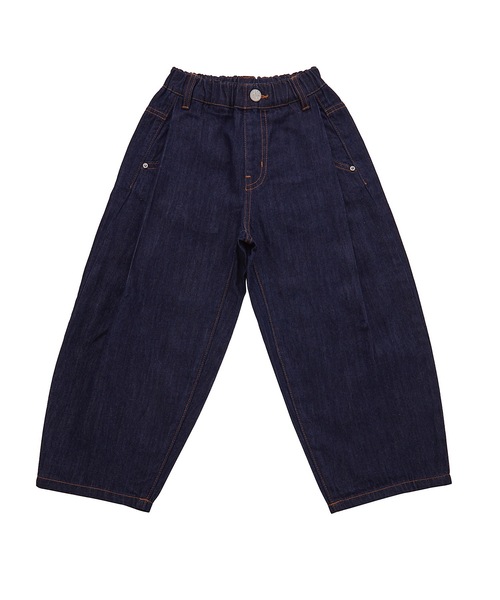 Ocean&Ground(オーシャン&グラウンド)の「ハイウエストデニムバルーンパンツ(80~140cm)(デニムパンツ・キッズ・ブラック/ダークブルー/ネイビー・100/140/120/110/130/90)」の2枚目の写真