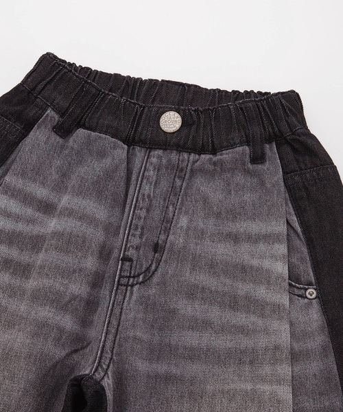Ocean&Ground(オーシャン&グラウンド)の「ハイウエストデニムバルーンパンツ(80~140cm)(デニムパンツ・キッズ・ブラック/ダークブルー/ネイビー・100/140/120/110/130/90)」の7枚目の写真