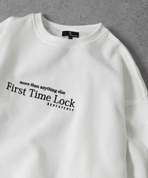 ZIP FIVE | シンプルロゴ刺繍ビッグシルエットスウェットトレーナー(スウェット)