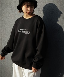 ZIP FIVE | シンプルロゴ刺繍ビッグシルエットスウェットトレーナー(スウェット)