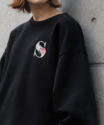 ZIP FIVE | シンプルロゴ刺繍ビッグシルエットスウェットトレーナー(スウェット)