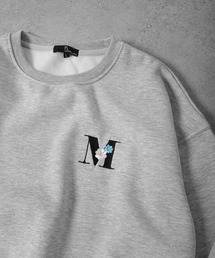 ZIP FIVE | シンプルロゴ刺繍ビッグシルエットスウェットトレーナー(スウェット)