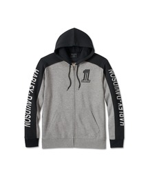 Harley-Davidson グレー パーカー　XL HARLEY-DAVIDSONハーレーダビッドソンジップパーカー greyハリウッド