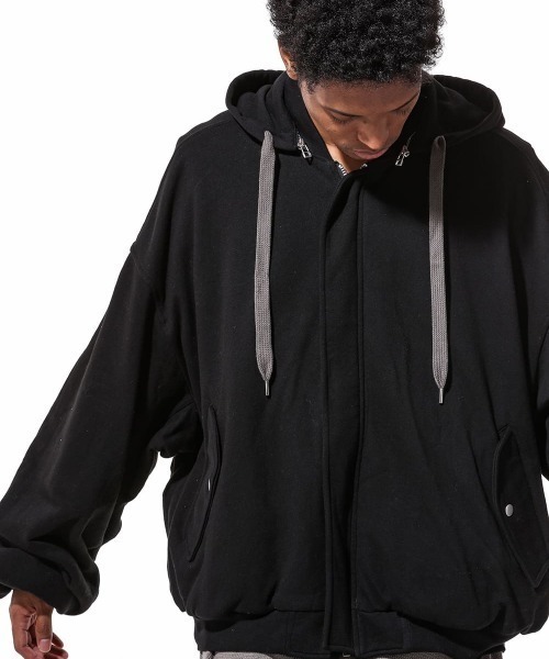 ROYAL FLASH（ロイヤルフラッシュ）の「A.F ARTEFACT/エーエフ・アーティファクト/MA-1 Sweat Blouson（MA-1・メンズ・ブラック・2/4）」の15枚目の写真