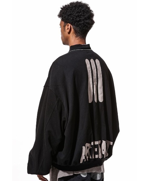ROYAL FLASH（ロイヤルフラッシュ）の「A.F ARTEFACT/エーエフ・アーティファクト/MA-1 Sweat Blouson（MA-1・メンズ・ブラック・2/4）」の14枚目の写真