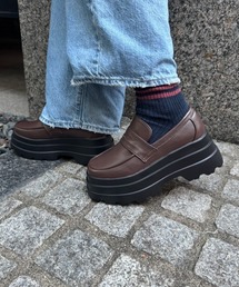 Shoes in Closet(シューズインクローゼット)の厚底トリプルソール ボリューム コインローファー 6318/2447/2433(ローファー)