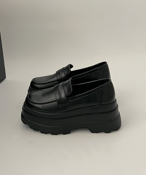 セール】厚底トリプルソール ボリューム コインローファー 6318/2447