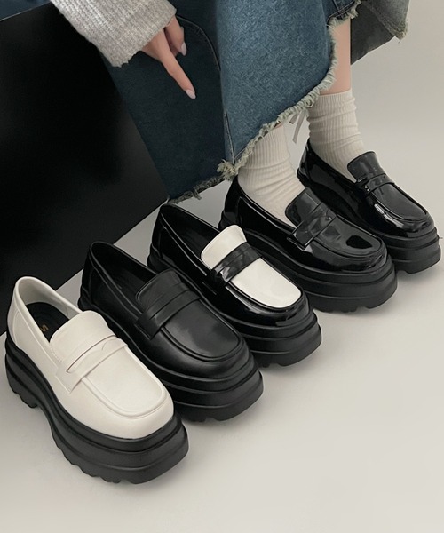 即購入⭕️JK ローファー　厚底 Shoes in Closet（シュークロ） ローファー 厚底 トリプルソール