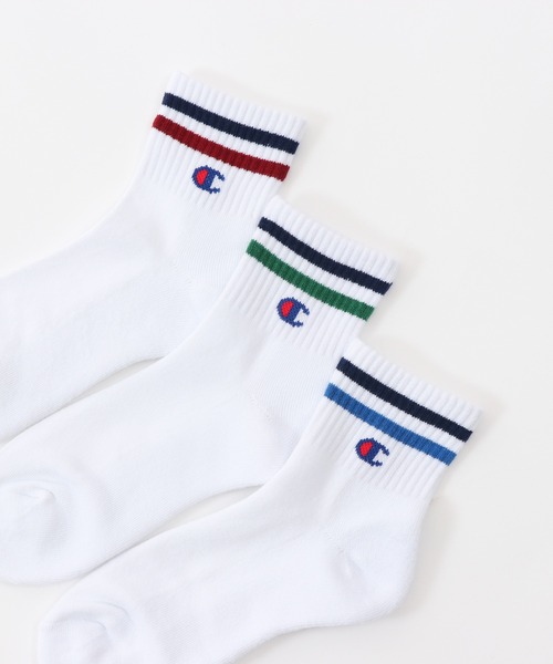 Champion（チャンピオン）の「【Champion/チャンピオン】レディース 【3足組】クォーターレングスソックス（ソックス/靴下・レディース・ホワイト・SMALL）」の3枚目の写真