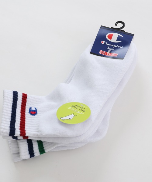 Champion（チャンピオン）の「【Champion/チャンピオン】レディース 【3足組】クォーターレングスソックス（ソックス/靴下・レディース・ホワイト・SMALL）」の5枚目の写真