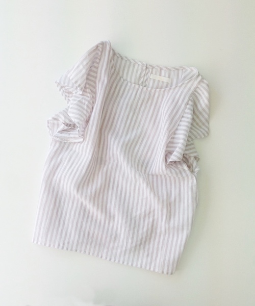 Chico（チコ）の「フリルチュニック（シャツ/ブラウス・レディース・ホワイト/カーキ/その他/その他18・FREE）」の4枚目の写真