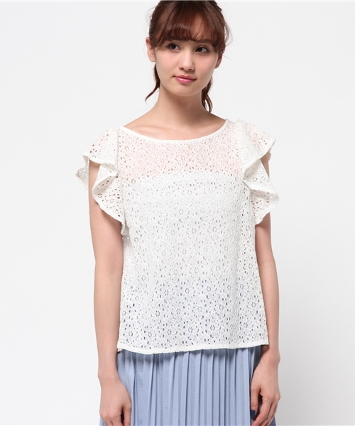 Chico（チコ）の「フリルチュニック（シャツ/ブラウス・レディース・ホワイト/カーキ/その他/その他18・FREE）」の15枚目の写真