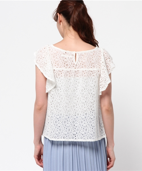 Chico（チコ）の「フリルチュニック（シャツ/ブラウス・レディース・ホワイト/カーキ/その他/その他18・FREE）」の7枚目の写真