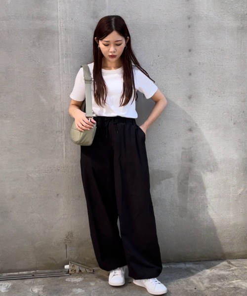 Actually(アクチュアリー)の「3WAY フェイクレザー キルトショルダーバッグ(ショルダーバッグ・レディース・グリーン/ブラック/アイボリー・フリー)」の6枚目の写真