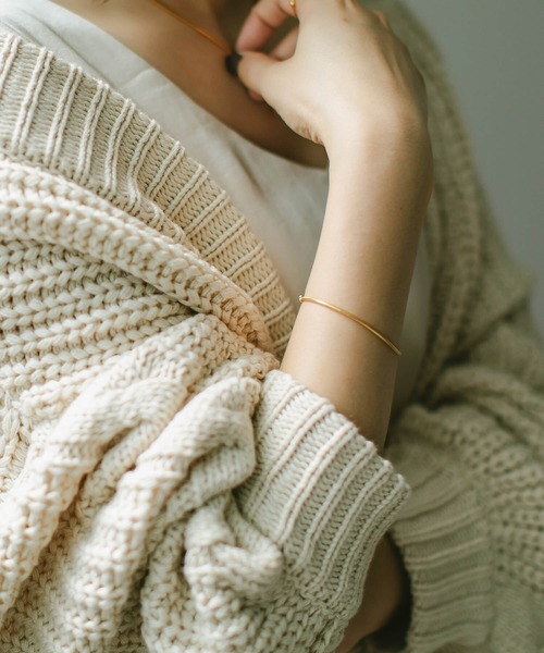 Ops.（オプス）の「ブレスレット レディース シルバー925 ゴールド 金属アレルギー対応【VENEC ベネック】（ブレスレット・レディース・シルバー/イエローゴールド・ONE SIZE）」の2枚目の写真