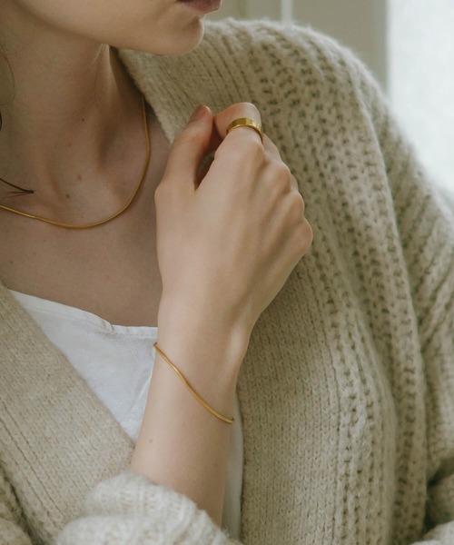 Ops.（オプス）の「ブレスレット レディース シルバー925 ゴールド 金属アレルギー対応【VENEC ベネック】（ブレスレット・レディース・シルバー/イエローゴールド・ONE SIZE）」の13枚目の写真