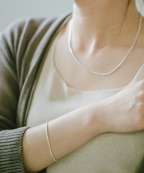 Ops.（オプス）の「ブレスレット レディース シルバー925 ゴールド 金属アレルギー対応【VENEC ベネック】（ブレスレット・レディース・シルバー/イエローゴールド・ONE SIZE）」の5枚目の写真