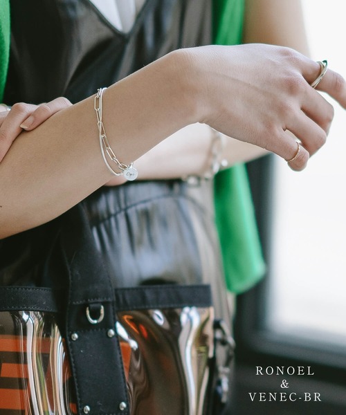 Ops.（オプス）の「ブレスレット レディース シルバー925 ゴールド 金属アレルギー対応【VENEC ベネック】（ブレスレット・レディース・シルバー/イエローゴールド・ONE SIZE）」の7枚目の写真