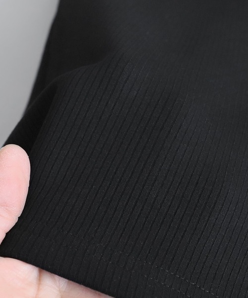 reca（レカ）の「ボンディングリブニットロングスカート（スカート・レディース・ブラック/ブラウン系/オリーブ/チャコールグレー・FREE）」の7枚目の写真