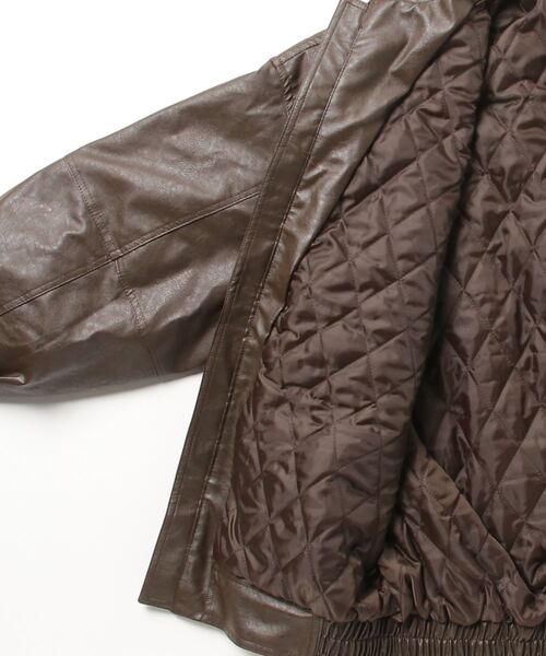 FUNALIVE(ファンアライブ)の「ヴィンテージライク A-2ジャケット(ブルゾン・メンズ・ブラウン/ブラック・L/XL/M)」の4枚目の写真