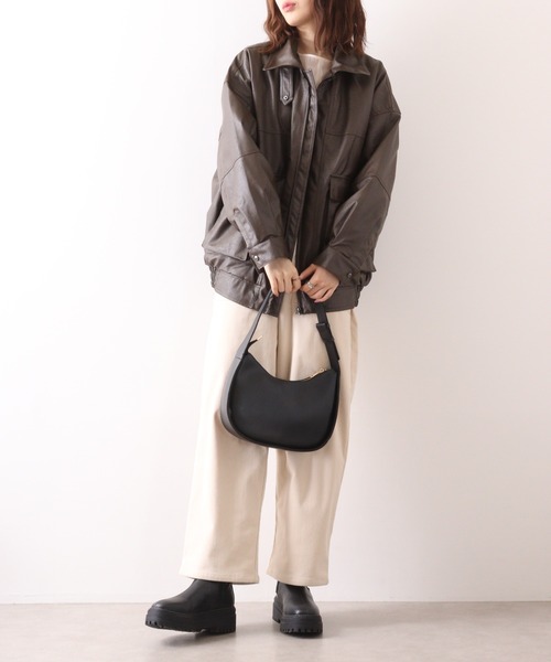 FUNALIVE(ファンアライブ)の「ヴィンテージライク A-2ジャケット(ブルゾン・メンズ・ブラウン/ブラック・L/XL/M)」の15枚目の写真