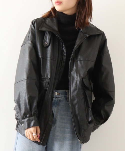 FUNALIVE(ファンアライブ)の「ヴィンテージライク A-2ジャケット(ブルゾン・メンズ・ブラウン/ブラック・L/XL/M)」の5枚目の写真