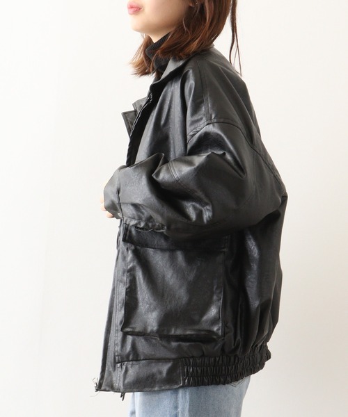 FUNALIVE(ファンアライブ)の「ヴィンテージライク A-2ジャケット(ブルゾン・メンズ・ブラウン/ブラック・L/XL/M)」の7枚目の写真