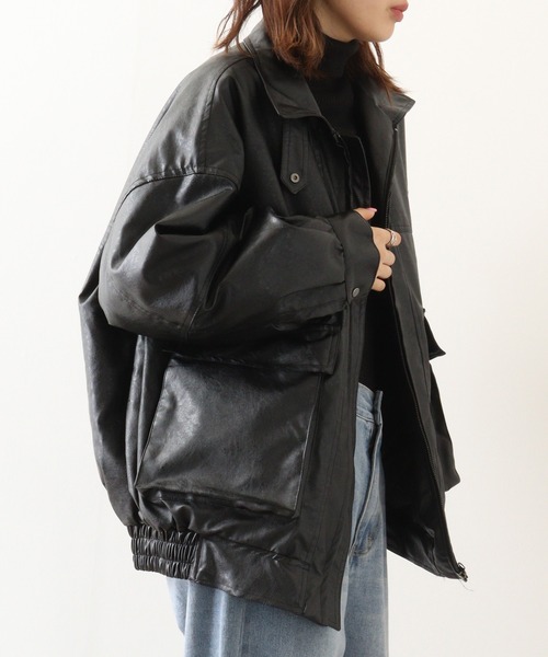 FUNALIVE(ファンアライブ)の「ヴィンテージライク A-2ジャケット(ブルゾン・メンズ・ブラウン/ブラック・L/XL/M)」の8枚目の写真