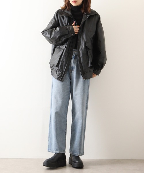 FUNALIVE(ファンアライブ)の「ヴィンテージライク A-2ジャケット(ブルゾン・メンズ・ブラウン/ブラック・L/XL/M)」の10枚目の写真