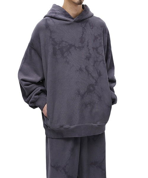 GOLD（ゴールド）の「東洋エンタープライズ GOLD / ゴールド：LOOPWHEEL SWEAT PULLOVER PARKA UNEVEN DYED：23B-GL69226[MUS]（パーカー・メンズ・ヘザーグレー/ブラック・L/M/XL/S）」の15枚目の写真