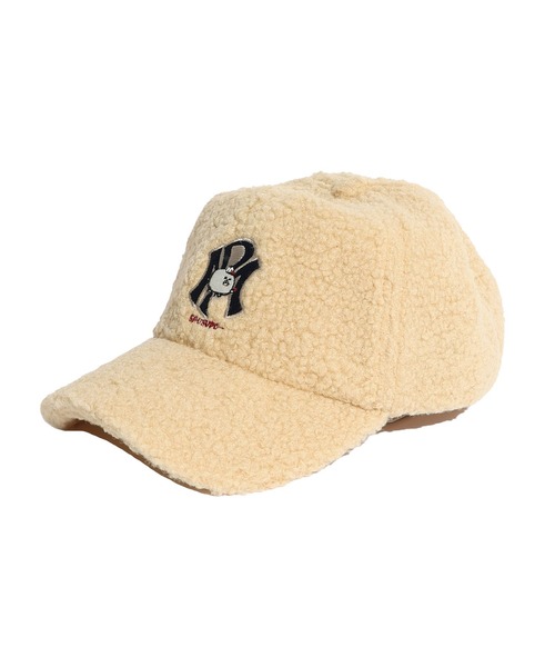 ScoLar(スカラー)の「633303:パリティのいぬ刺繍 ボアキャップ(キャップ・レディース・アイボリー/ブラウン/ブラック・FREE)」の9枚目の写真