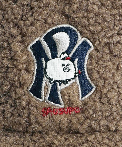 ScoLar(スカラー)の「633303:パリティのいぬ刺繍 ボアキャップ(キャップ・レディース・アイボリー/ブラウン/ブラック・FREE)」の14枚目の写真