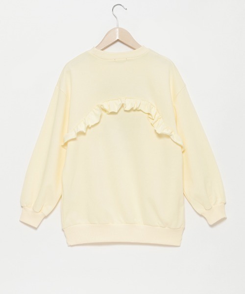 by LOVEiT（バイラビット）の「ハートチェッカーチュニック（スウェット・キッズ・オフホワイト/ブラック/グレー・150cm/160cm/120cm/130cm/140cm）」の5枚目の写真