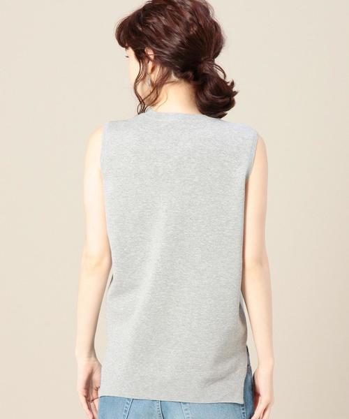 BEAUTY&YOUTH UNITED ARROWS（ビューティーアンドユースユナイテッドアローズ）の「BY コットンナイロンミラノリブベスト◆（ベスト・レディース・ブラック/ライトグレー/ベージュ・フリー）」の8枚目の写真