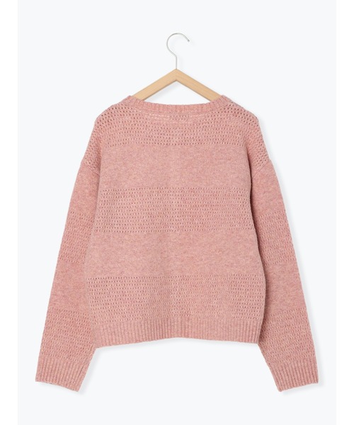 Samansa Mos2（サマンサ モスモス）の「【ﾏｶﾍﾞｱﾘｽＸSamansaMos2】刺繍ﾆｯﾄｶｰﾃﾞｨｶﾞﾝ（カーディガン/ボレロ・レディース・チャコールグレー/ピンク/ベージュ・F）」の10枚目の写真