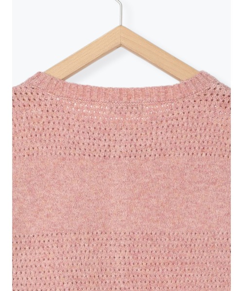 Samansa Mos2（サマンサ モスモス）の「【ﾏｶﾍﾞｱﾘｽＸSamansaMos2】刺繍ﾆｯﾄｶｰﾃﾞｨｶﾞﾝ（カーディガン/ボレロ・レディース・チャコールグレー/ピンク/ベージュ・F）」の14枚目の写真