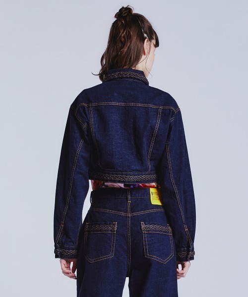 DOUBLE STANDARD CLOTHING クロップドデニムジャケット DOUBLE 