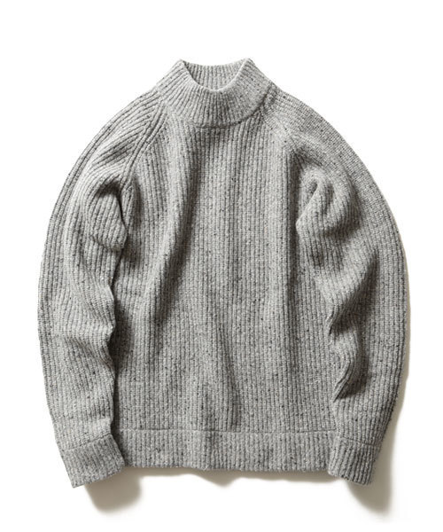 BEAMS PLUS(ビームスプラス)の「BEAMS PLUS / リブ ハイネック ニット(ニット/セーター・メンズ・グレー/ベージュ・SMALL/MEDIUM/LARGE/X-LARGE)」の8枚目の写真