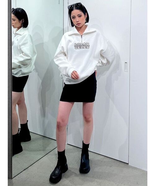 GYDA（ジェイダ）の「LOSANGELES ハーフZIP スウェット トップス