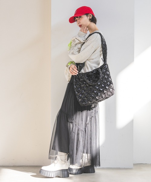 PAGEBOY(ページボーイ)の「パールキルティングバッグ(ショルダーバッグ・レディース・オフホワイト/ブラック/パープル・FREE)」の20枚目の写真