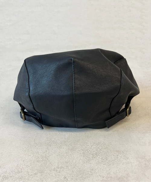 CPCM（シーピーシーエム）の「フェイクレザーハンチング（ハンチング/ベレー帽・メンズ・ブラウン/ブラック・F）」の13枚目の写真