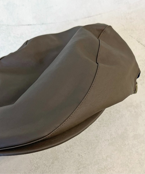 CPCM（シーピーシーエム）の「フェイクレザーハンチング（ハンチング/ベレー帽・メンズ・ブラウン/ブラック・F）」の20枚目の写真