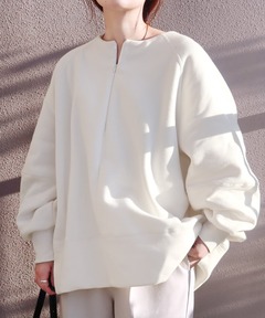 ルルウィルビー Loulou Willoughby 25SS ビッグカラーロングシャツ ブラウス 長袖 2 ホワイト 212510-13-280 /KH レディース LOULOU WILLOUGHBY】ビッグカラーロングシャツ（シャツ/ブラウス